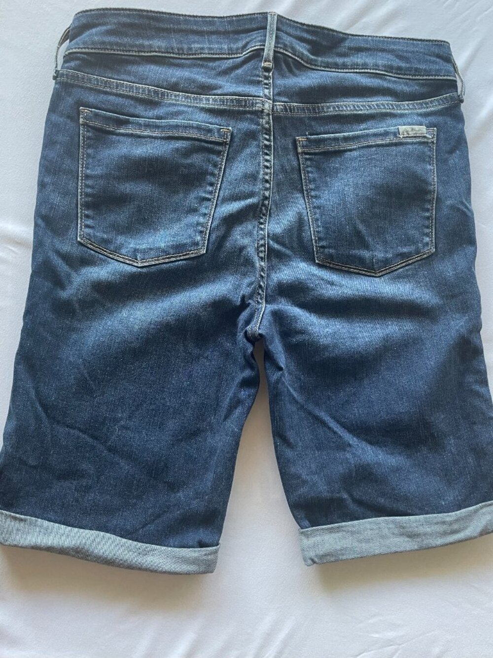 Eddie Bauer Cuffed Denim Shorts - Picture 2 of 3